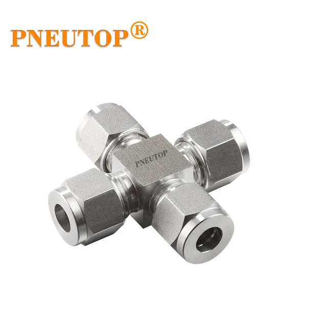 T-type stainless steel fittings high pressure misting fogging spray cooling fittings