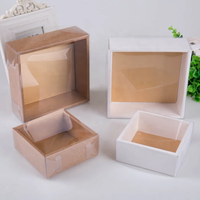 Packaging Cake Cookie Jewelry Clothes Baking Food Wedding Invitations Have Clear Drawer Cover Paper Gift Box Print Wholesale