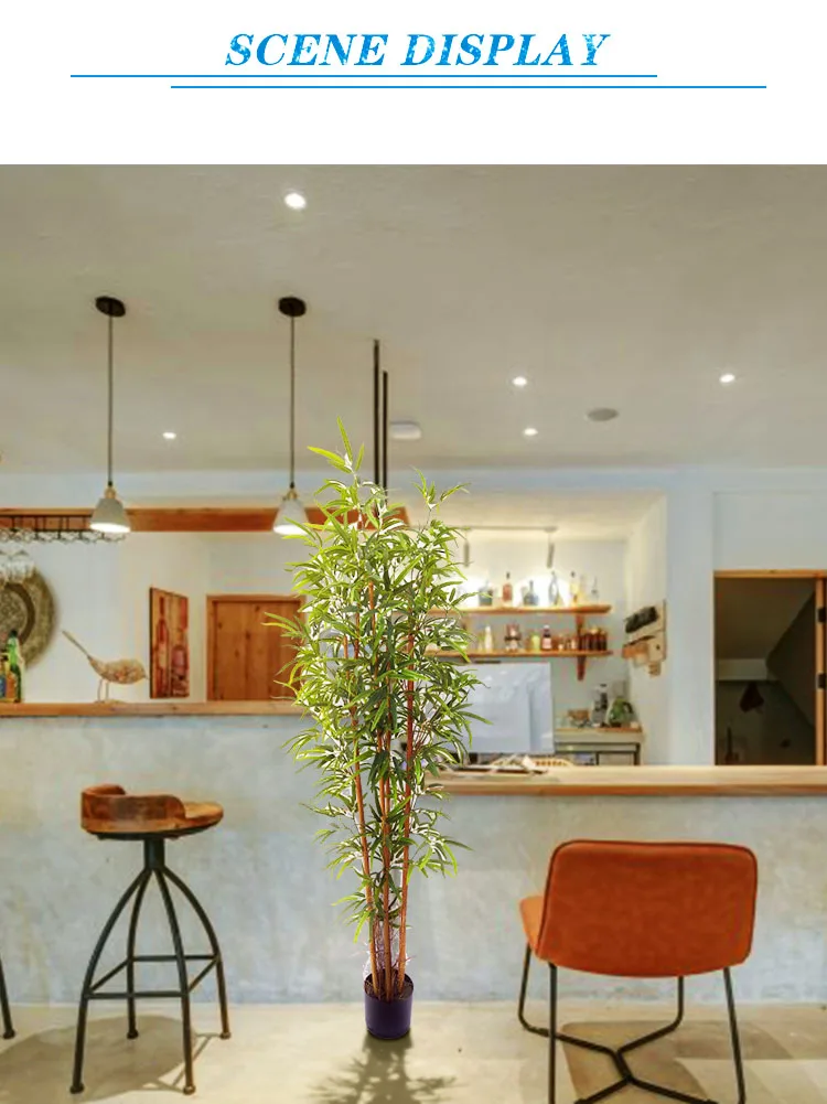 High Quality Indoor Balcony Garden Fake Bamboo Tree Landscaping Large Artificial Plants