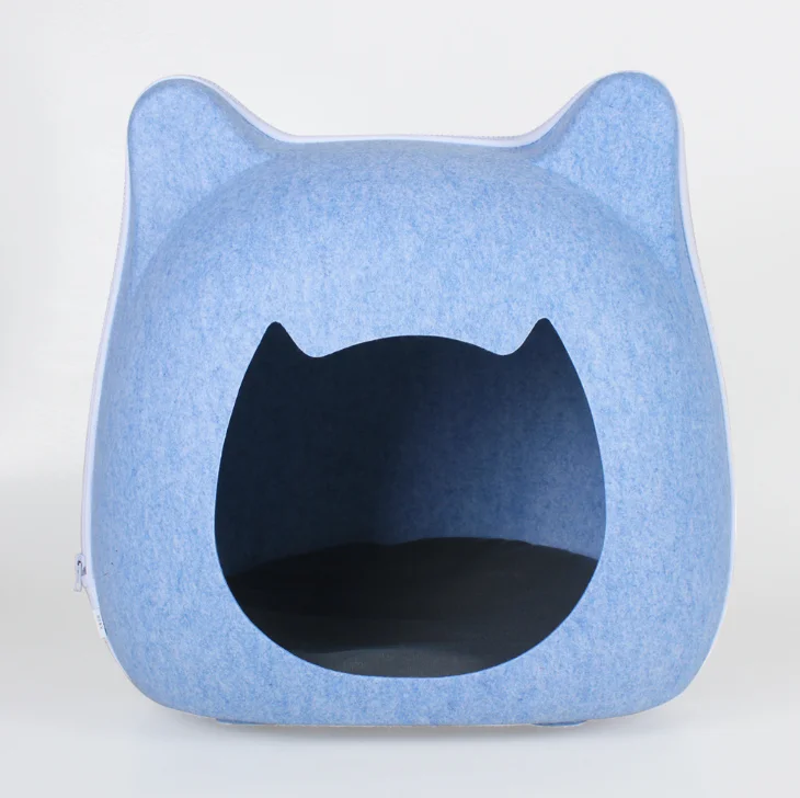 
Best selling Handmade Felt Cat House felt cat cave wool felt cat bed cave 