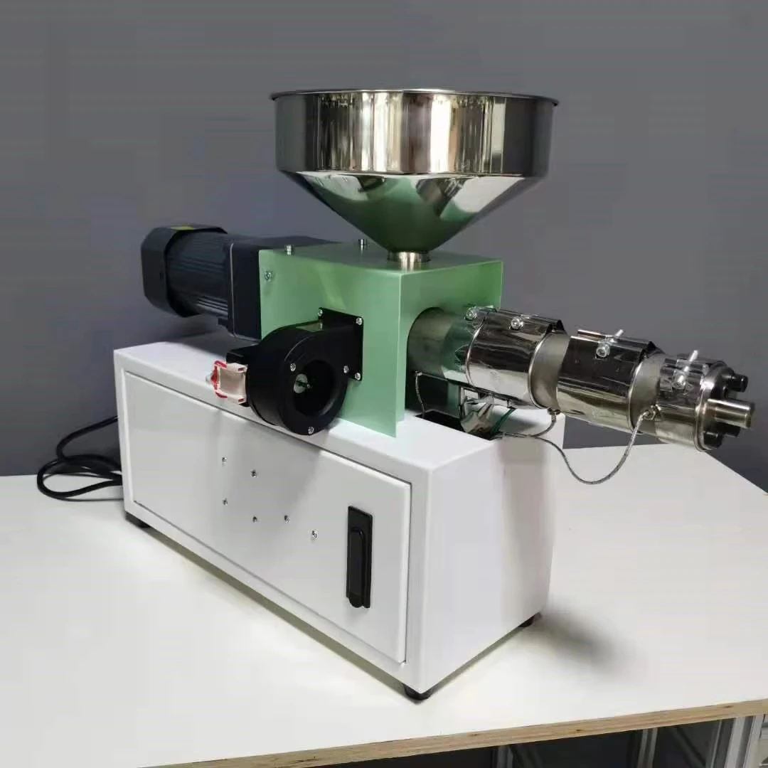 SJ25 experimental single screw extruder PE, PVC plastic rattan desktop laboratory extruder