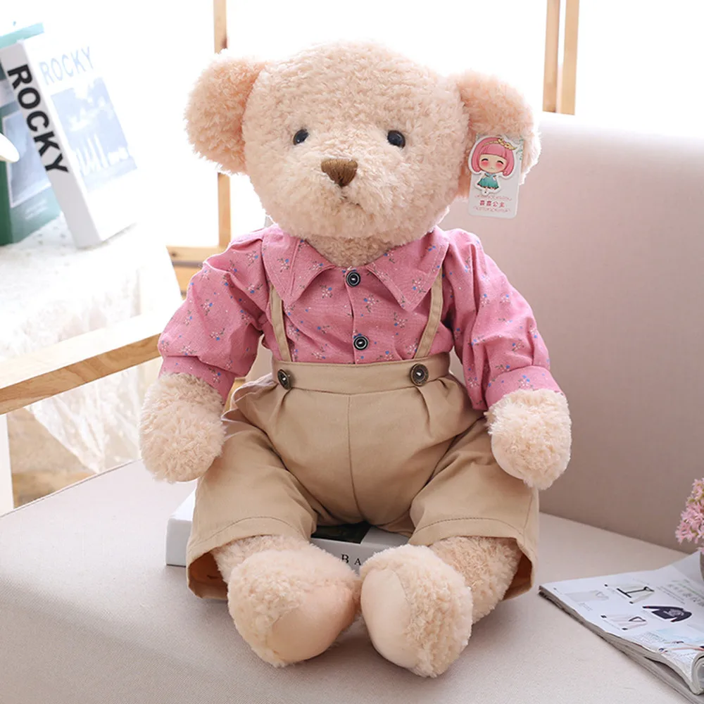 Custom Stuffed Animal Cute Plush Teddy Bear Wear beautiful clothes