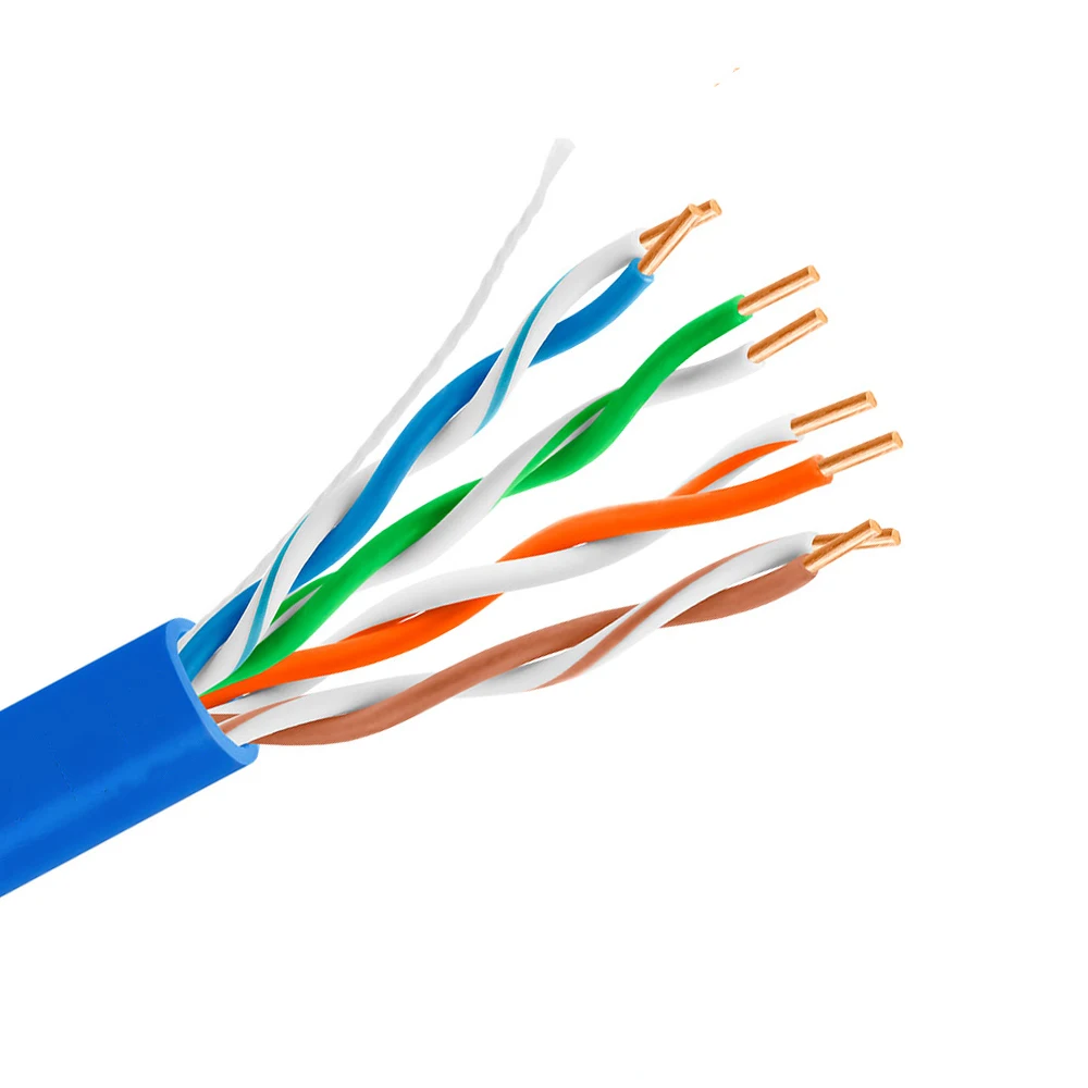 Indoor UTP CAT5 CAT5e communication cables 4 pair twisted network 24AWG 1000ft unshielded lan cable