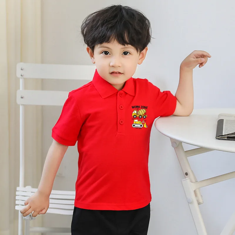 Custom Kids Boys Summer Two Piece  Shirts Shorts Sets Cotton Children Boys Outfits Clothing Sets kids tracksuits sets