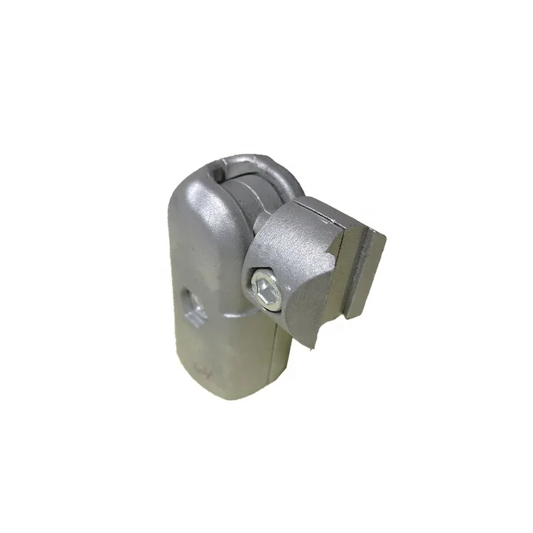 
Metal tube fittings round silver anodized 90 degree movable outer joint connector aluminium pipe joints 