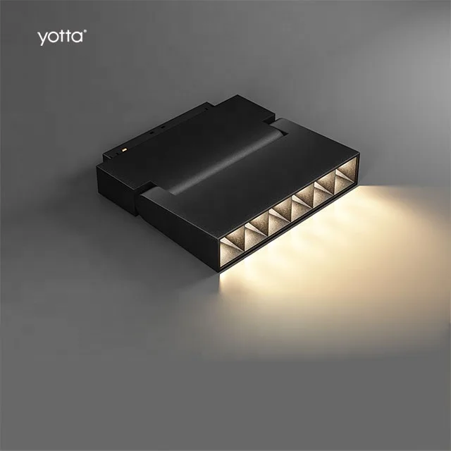 Hot Sale 6Leds Magnetic Rail Track Lighting 6W Magnetic folded grille spot light track lights