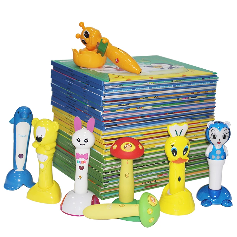 Educational toys reading pen for language study, OEM talking pen for kids reads audio books or flash cards