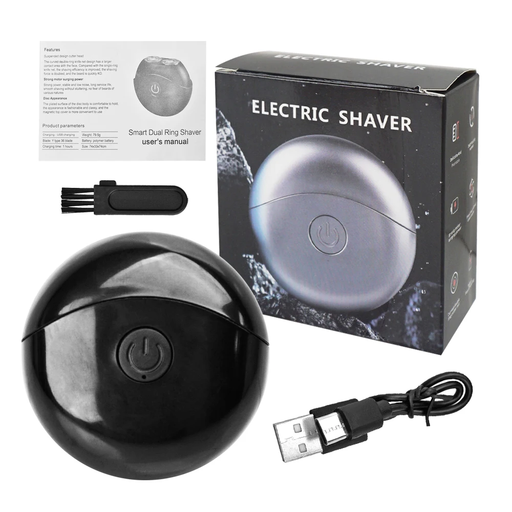 Mini Electric Shaver for Men Waterproof Shaver USB Rechargeable Lithium Battery Cordless Razor for Gift