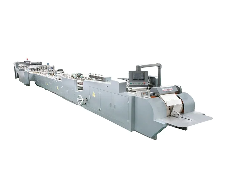 HD-430A top fold fully automatic sheet fed paper gift bag making machine