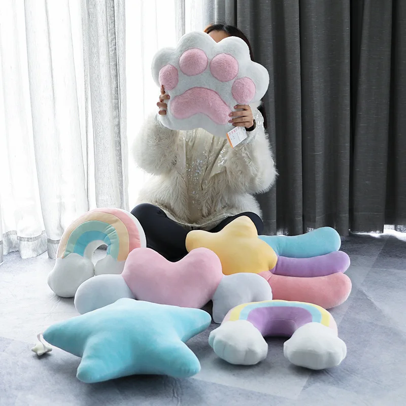 New Style Soft Cushion Lovely Smile Cloud Stuffed Plush Toys For Children Baby Kids Girl Gift Cloud Plush Pillow
