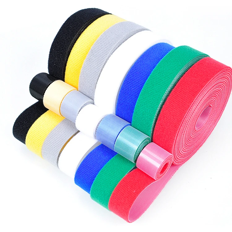Nylon Cable Tie,Customized Hook And Loop Logo Printed Back To Back Fastener Tape,Velcroes Hook And Loop Product