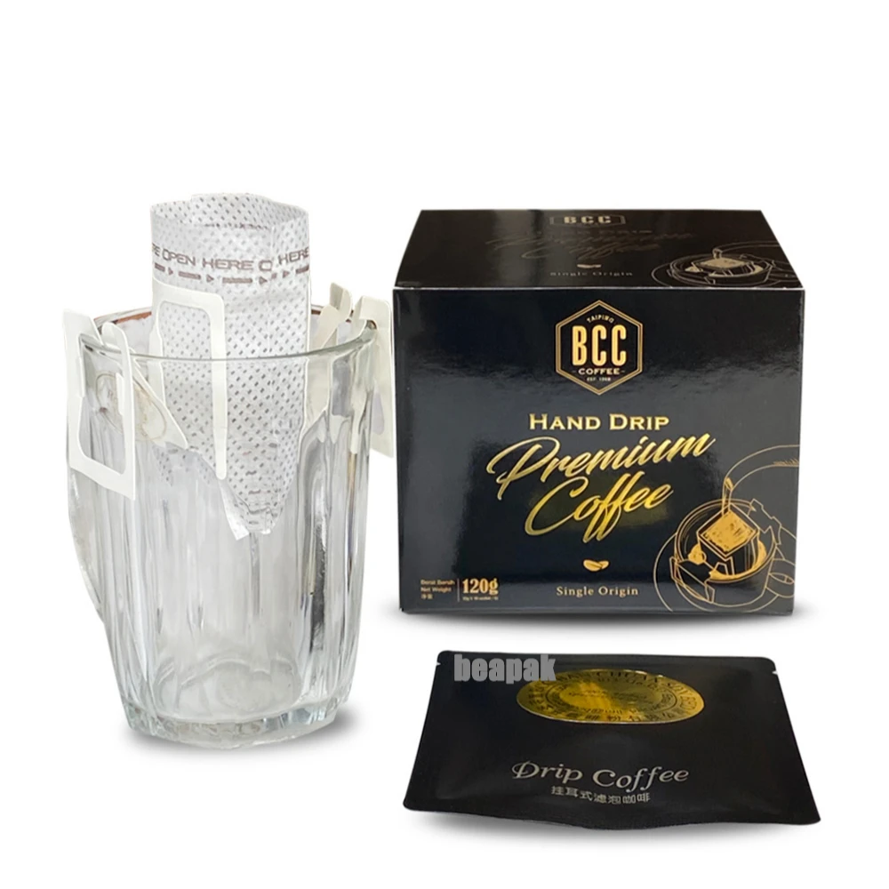
Portable Coffee Hanging Ear Drip Coffee Bag Single Serve Disposable coffee Drip Filter Paper Bag 