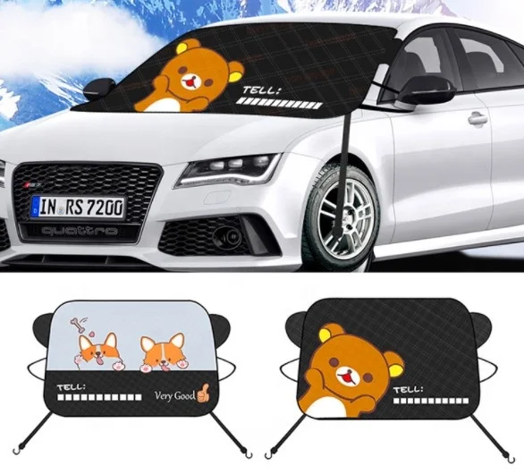 170*112 см Универсальный Автомобильный солнцезащитный козырек для снега складной портативный чехол лобового стекла автомобиля Защита от зимнего льда дождя пыли