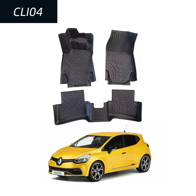 Lots of Wholesale Easy to Clean Tpe Car Floor Mat Carpets for Clio 4