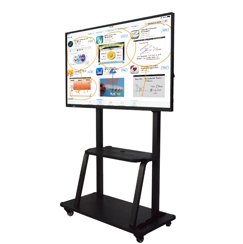 Customized Anti-glare Meeting 55 65 75 85 Inch 20 Point Touch Screen Monitor Whiteboard Interactive Flat Panel