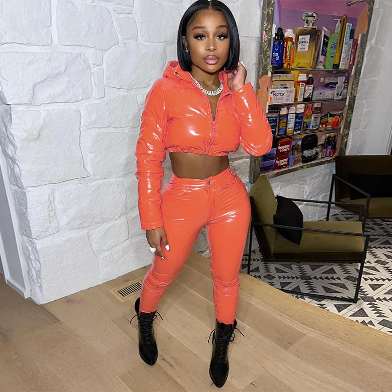 Новое поступление; Высокое качество; Женские блестящие фугу пальто куртки укороченный утепленные пуховики для дам с изображениями пузырь пальто куртки