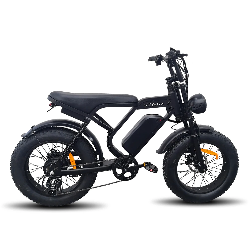 ЕС склад 48 В 500 Вт V20 PRO Электрический Fatbike гидравлический умный электронный стальной каркас Fattire Bike с емкостью аккумулятора 15 А · ч