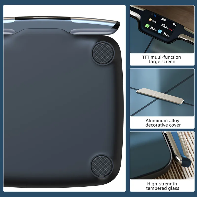 high accuracy Wifi and bluetooth duel connected bmi digital 8 electrodes scale smart body weight scale GYM scale