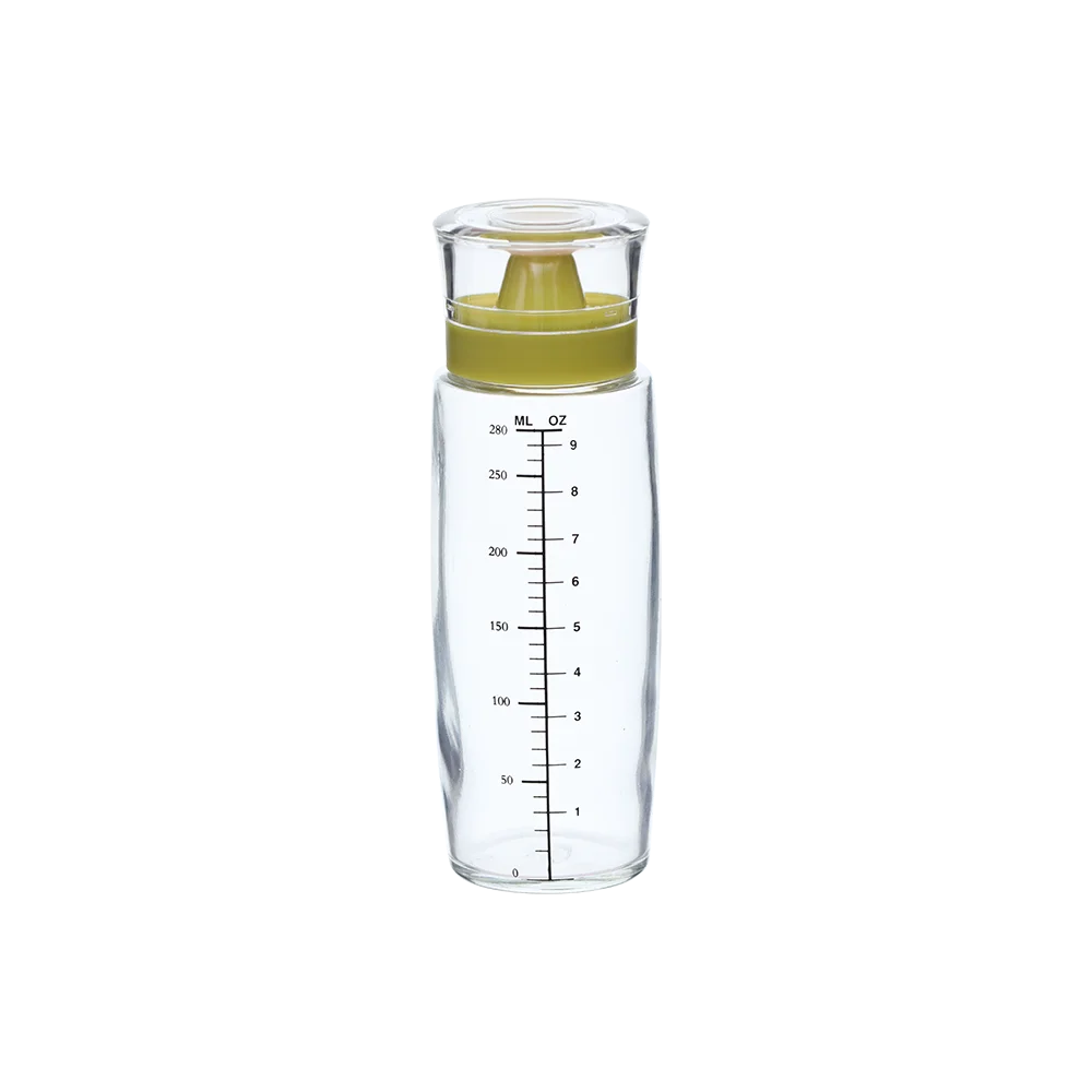 Easy operation kitchen oil vinegar measuring dispenser bottle