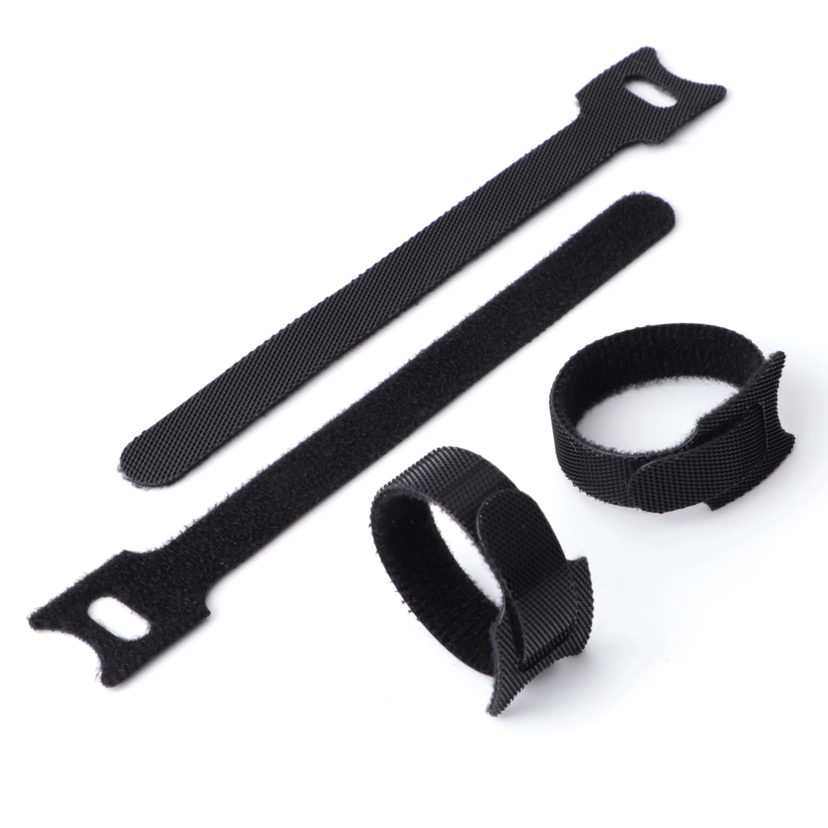 High Quality Custom Logo Polyester Velcro Strap Strong Sticky Hook Loop Tie for Promotion