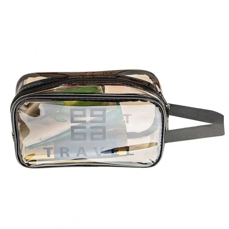  Portable Waterproof Transparent PVC Makeup Bag Cosmetic Storage Modern