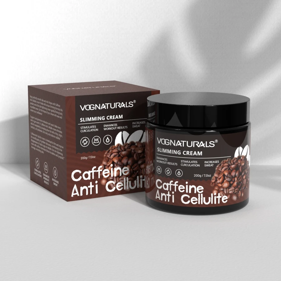 Private Label Coffee Caffeine Body Slimming Cream Fat Burning Weight Loss Workout Enhancer Anti Cellulite Cream