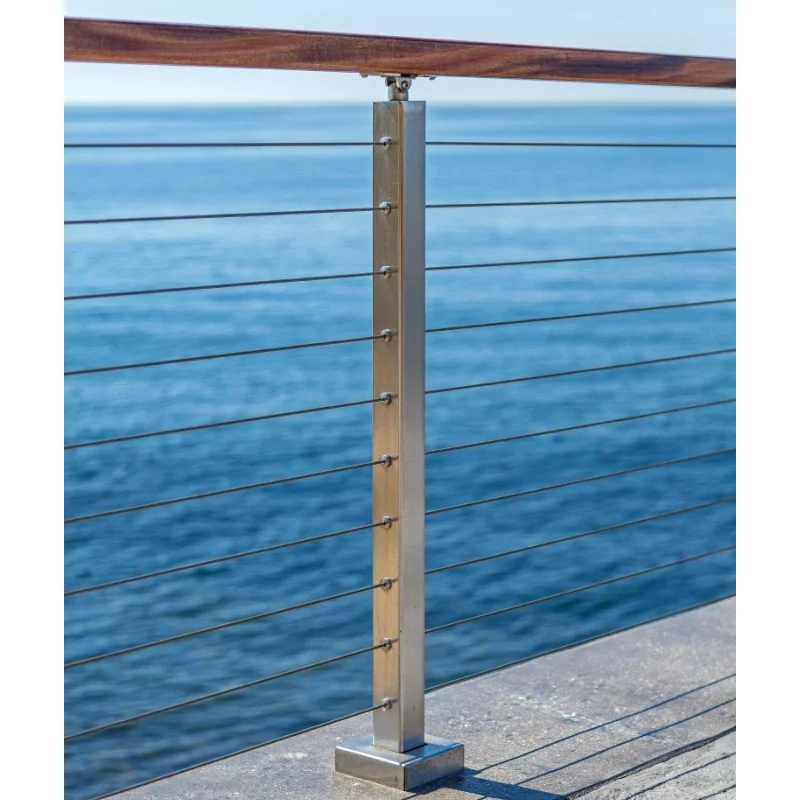 NIFENG Stair Deck Wire Railing Cost Cheap Stainless Cable Stair Railing