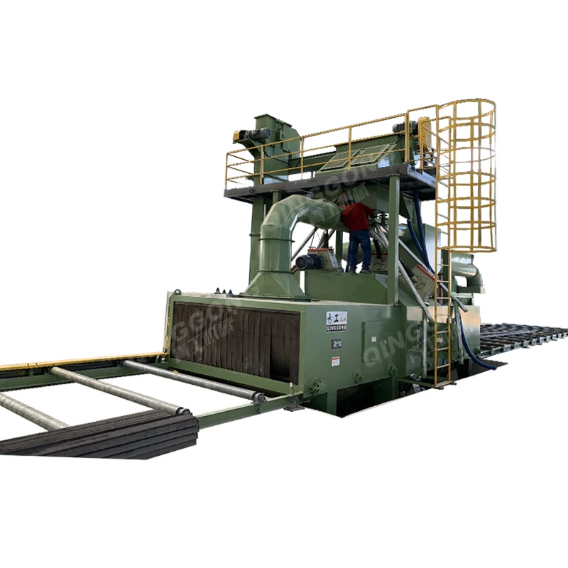 Factory price automatic shot blaster abrator peening shotblasting sand roller conveyor shot blasting machine portable