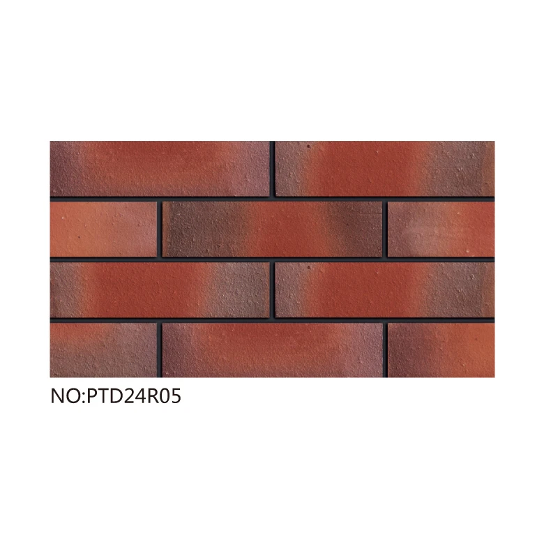 High quality facing brick China factory supply extrude terracotta material thin brick slip 240x60 external wall brick panels