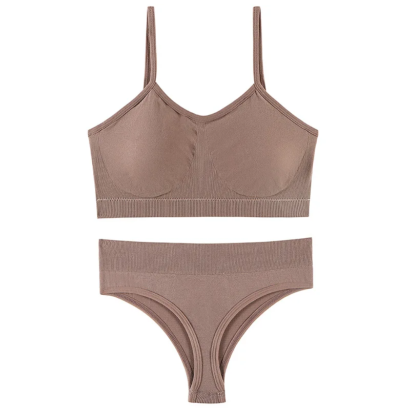 Wholesale wireless ladies sexy panty and bra sets plus size bra and panties set for fat girls