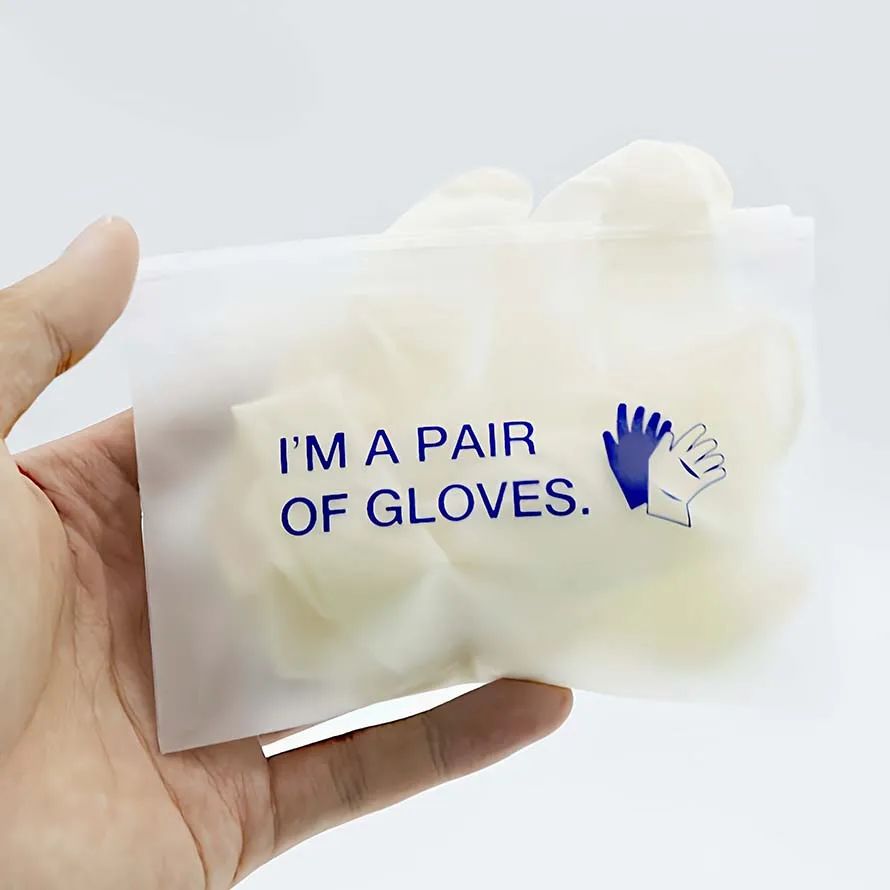 Custom food grade china independent latex single packing guantes de latex glove individually wrapped gloves