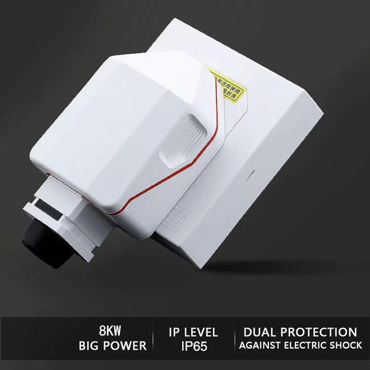 32A anti-leakage and anti-shock plug socket for high-power power supply