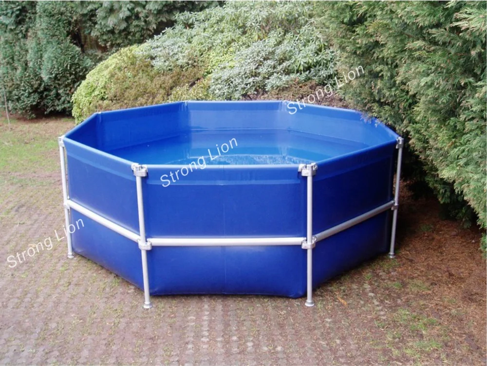 
Pvc Canvas Fish Tank Farming Round Fish Pond Tank Tarpaulin 