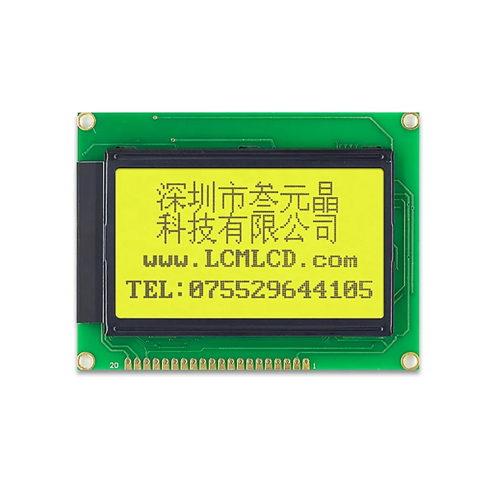 Hot selling 128x64 Graphic Display Monochrome 12864 Lcd Module compatible winstar wg12864A