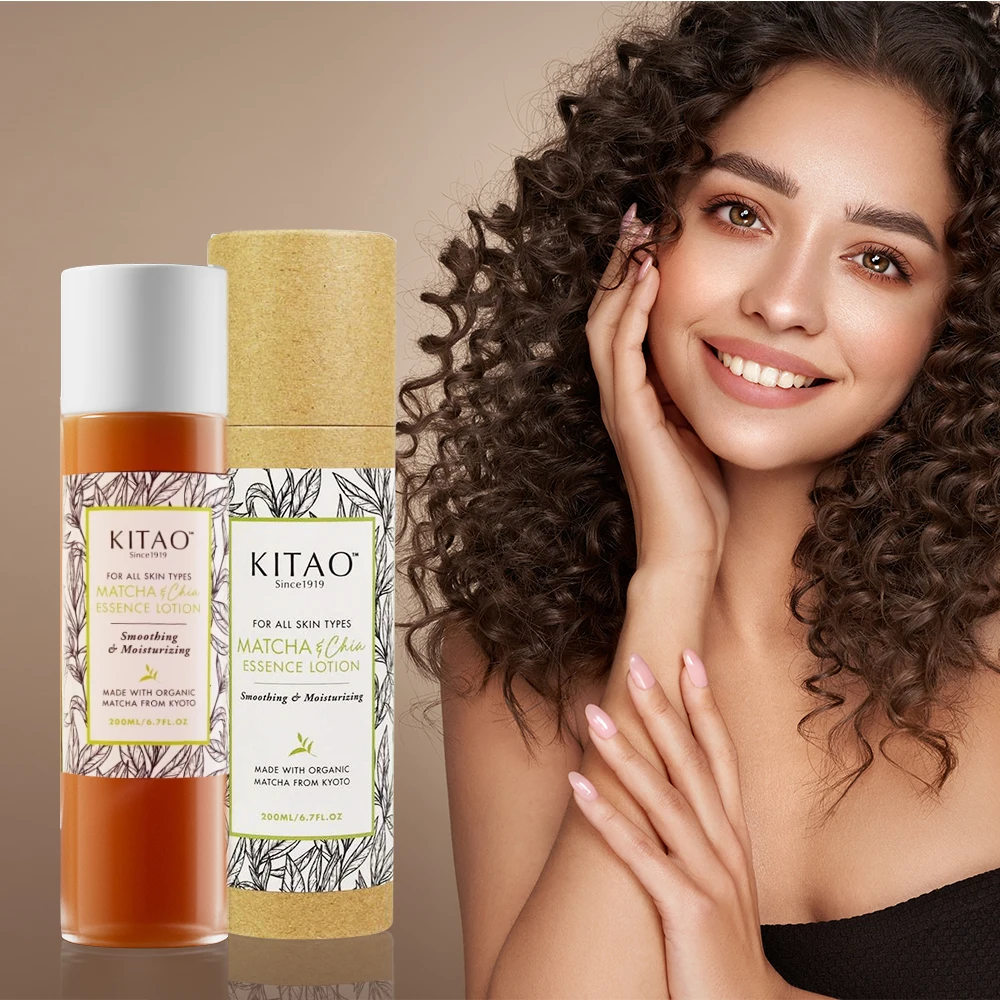 Kitao Japan Organic Uji Matcha Green Tea Facial Toner Refreshing Moisturizing Hydrating Face Body Toner Lotion For Women