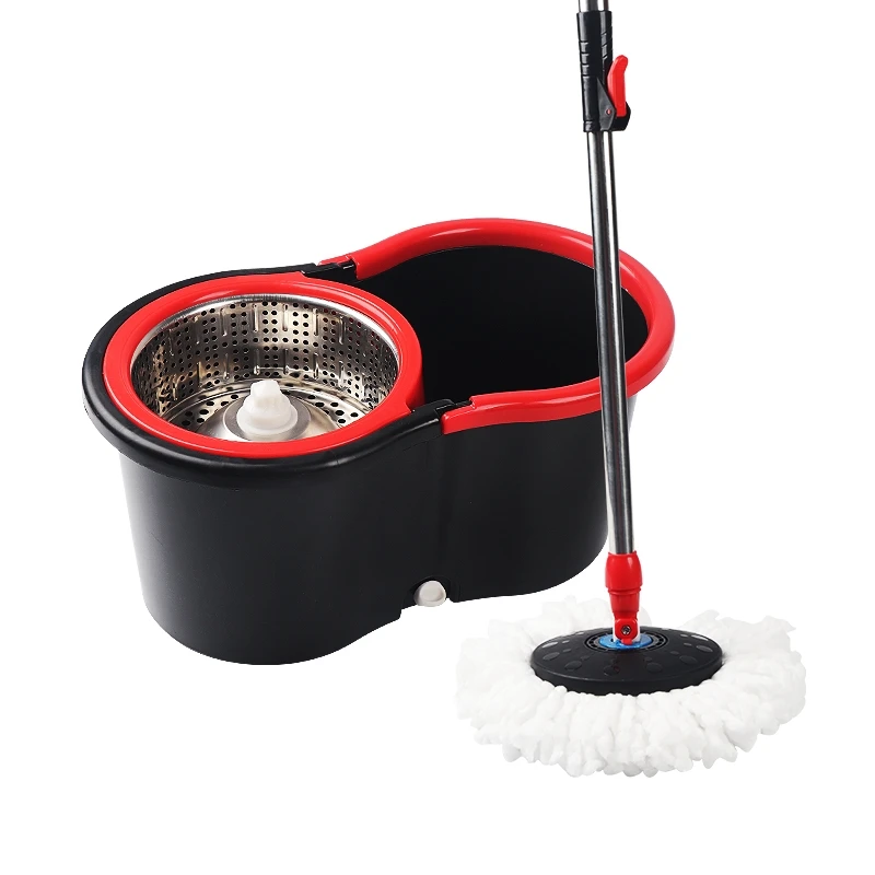 Free hand washing twist spin 360 round mop for wife home cleaning mob mop with bucket set