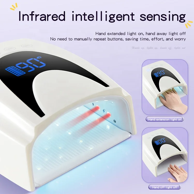 UV LED Lamp Nail Dryer Nail Art Equipment For Drying Gel Polish With Timer Auto Sensor Manicure Tools Nail Salon Equipment