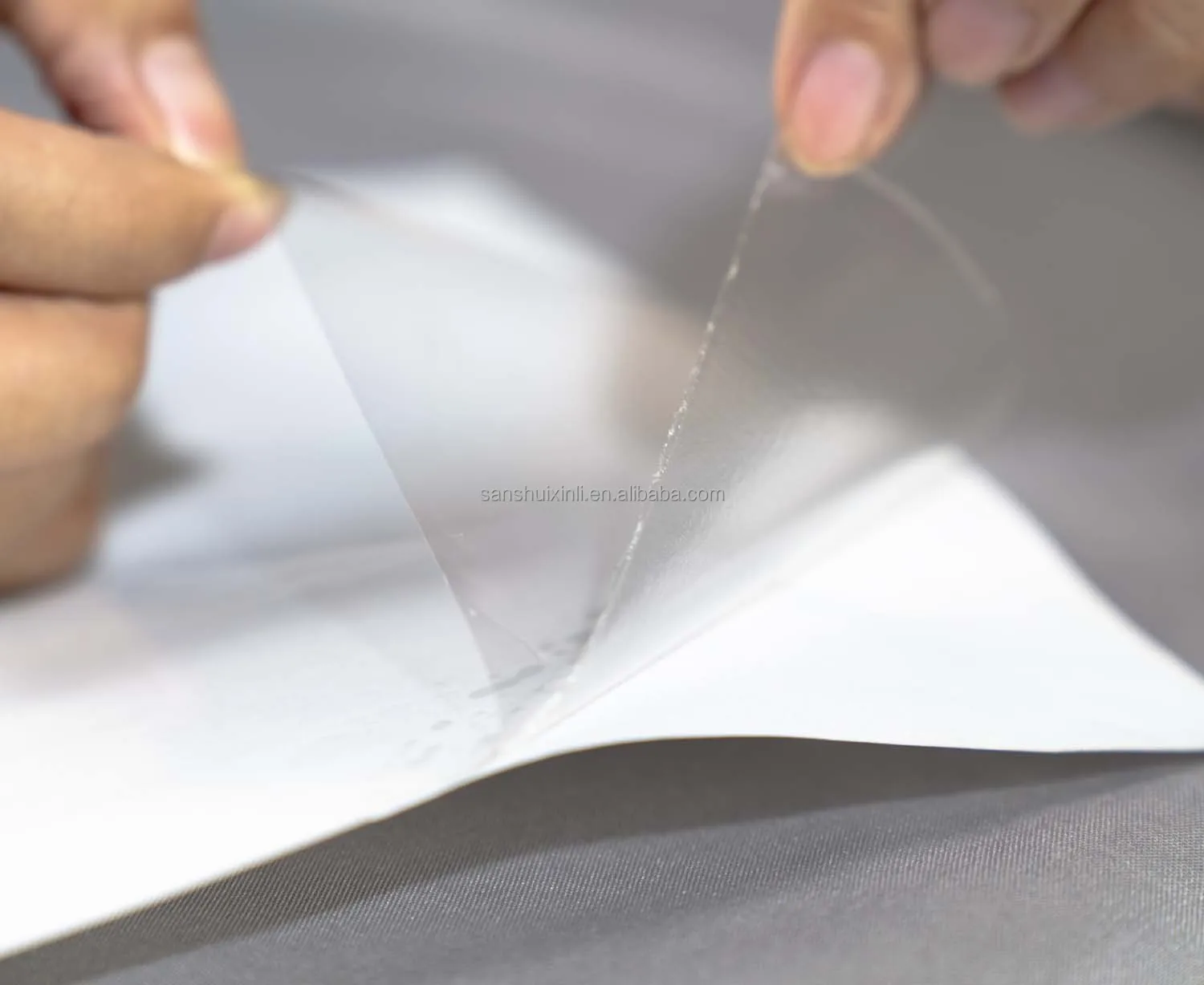 L&B Double Sided Adhesive cold lamination PVC  Film Tape For Photo cover on Album ,Frame