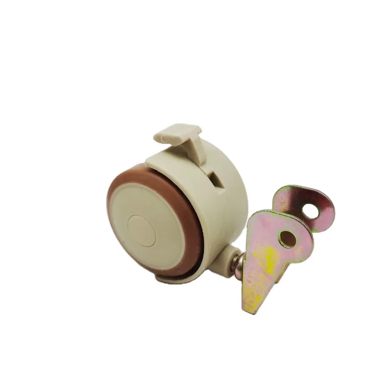 16+Years Factory Solid wood furniture universal flip/ P-shaped /screws/splint/stem rubber brake caster wheel for crib
