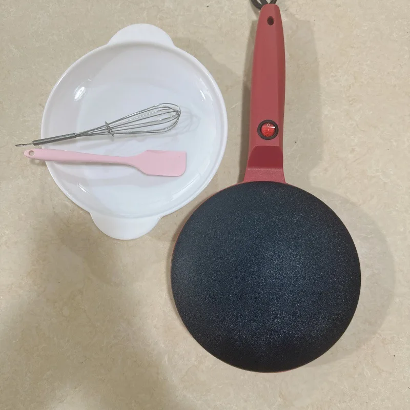 110V Crepe machine Spring Roll leather household non-stick 20 cm diameter pan single heating electric hand crepe machine