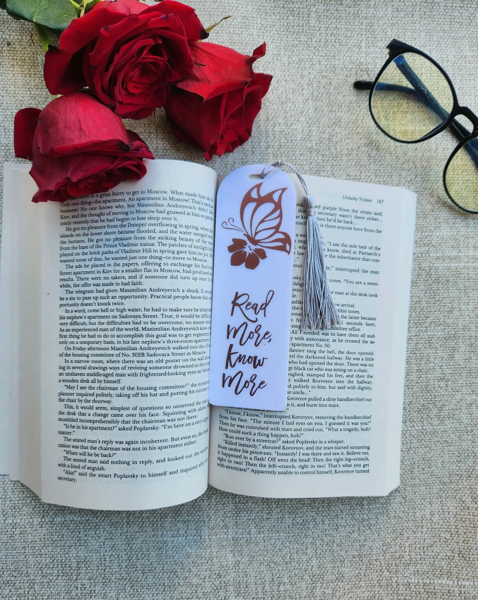 Custom Acrylic Bookmark Gift Plastic Book Mark for Book Lover Reader