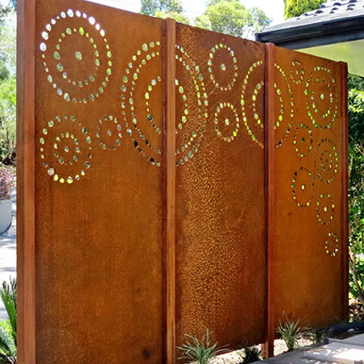 Custom Garden Decorative Laser Cut Metal Decoration Corten Steel