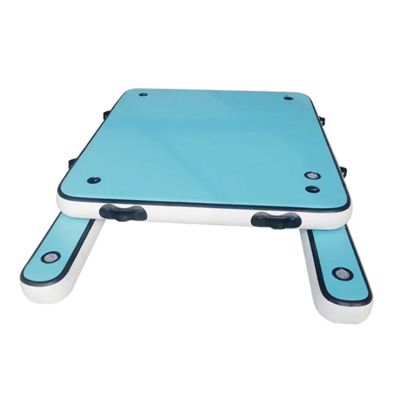 Summer leisure water inflatable floating island dock PVC swim raft water island platform