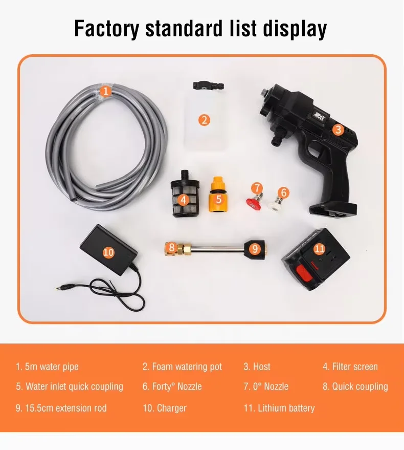 factory wholesale car wash flush the wall and floor handheld watering flower spray tool high pressure cleaning gun