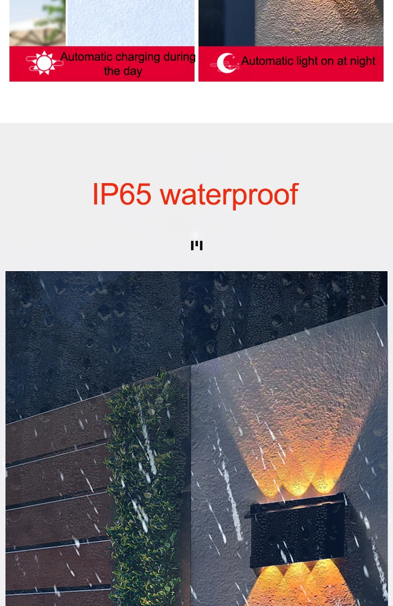 30W low price outdoor garden solar led lamps wall lights waterproof remote control sensor solar wall garden lights