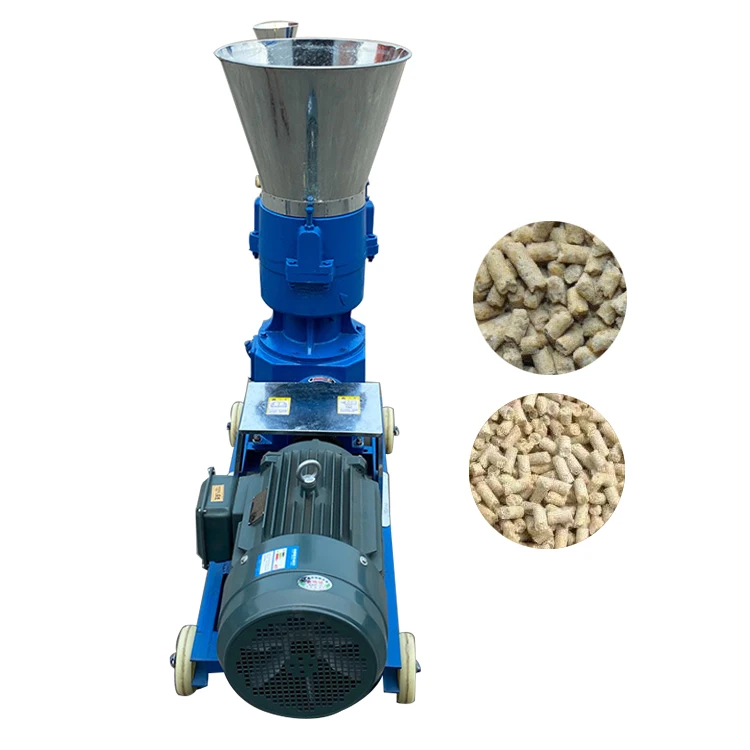 Mobile Wood Sawdust Pelleting Machine/Fertilizer Pelletizer Small Feed Pellet Mill