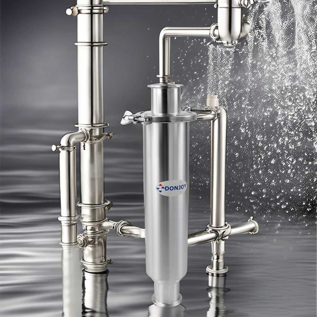 DONJOY 1'-4' Pipe Filter Food Grade Stainless Steel 304 316L Sanitary Straight Type Filter Pharmacy Indutry Water treatment