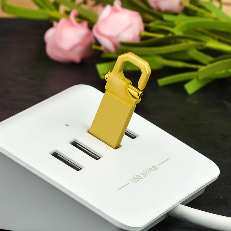 USB 2.0 флеш-накопитель с металлической пряжкой, 8 ГБ, 16 ГБ, 32 ГБ, 64 ГБ