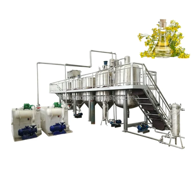Small Scale Vegetable Oil Refining Machine Soy Beans Oil Refinery Sunflower Oil Refinery Machine
