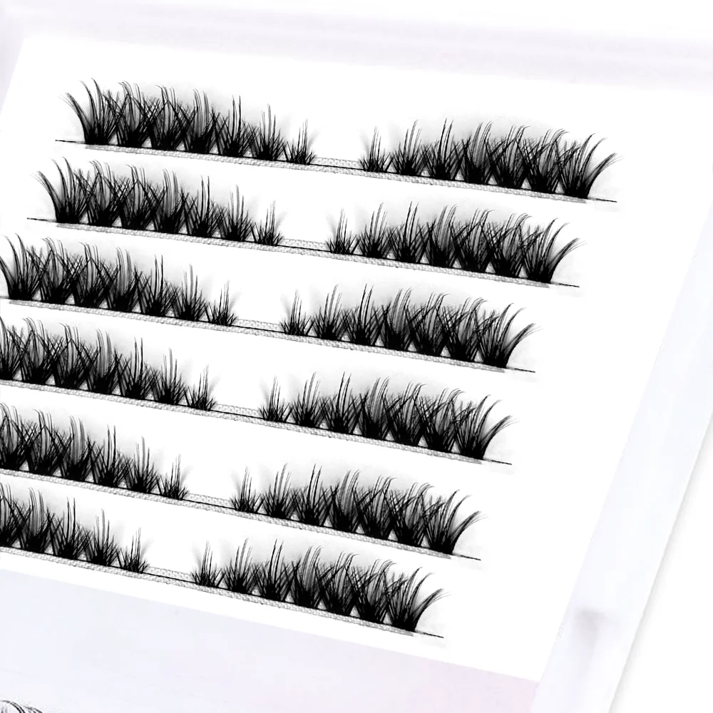 hot selling Private Label diy Eyelash kit clear band 18-25 MM segment diy lash cluster eyelash extension kit